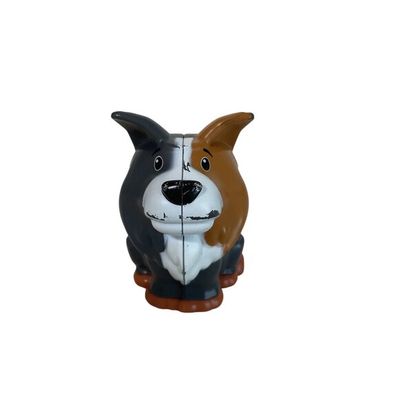 Fisher Price Little People Farm Animal Friends Border Collie Dog Puppy Pet - Picture 1 of 5